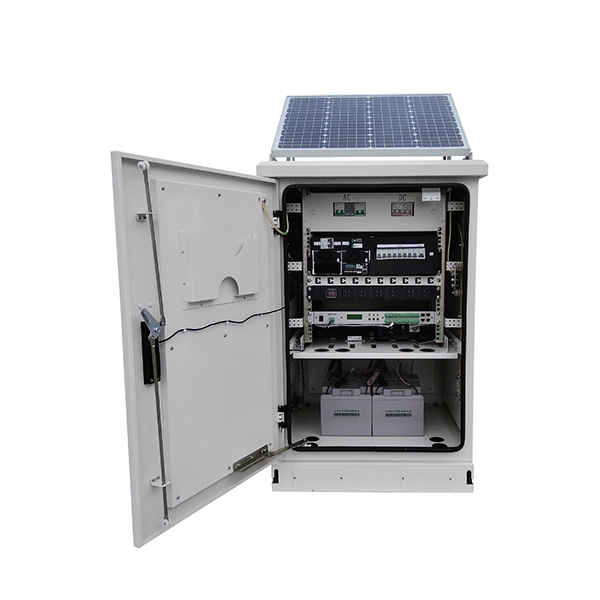 12-core fiber optic splice tray inside the optical distribution box